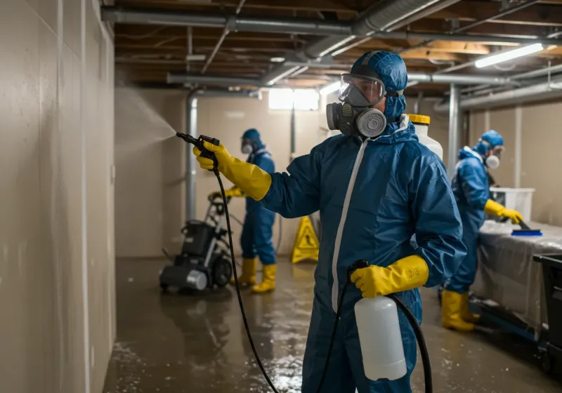 Basement Sanitization and Antimicrobial Treatment process in Country Squire Lakes, IN