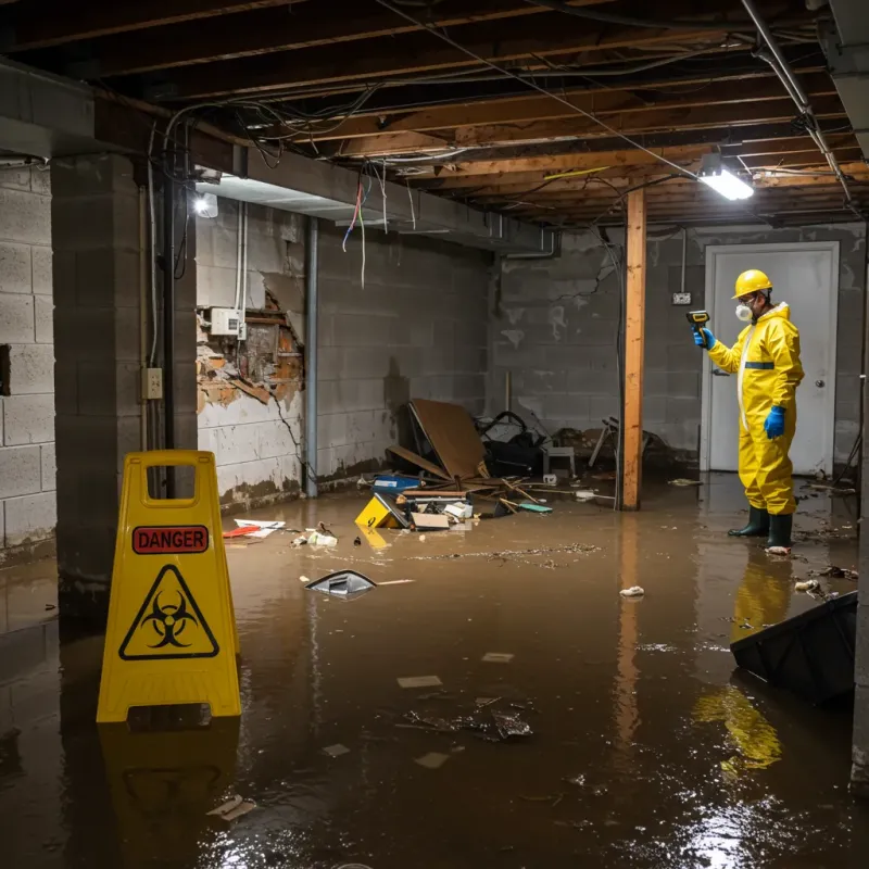 Flooded Basement Electrical Hazard in Country Squire Lakes, IN Property